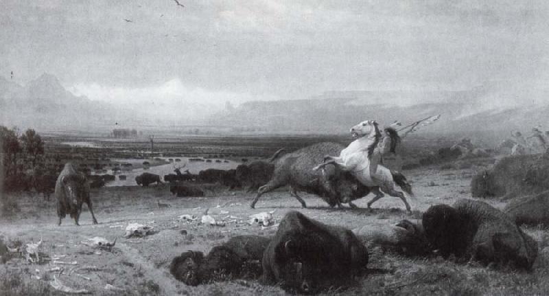 Albert Bierstadt Der Letzte Buffel oil painting image